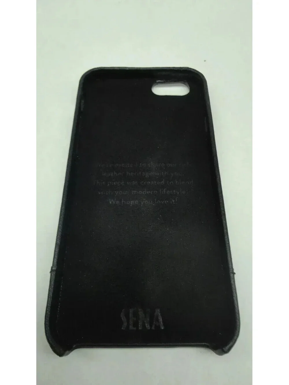 Sena Isa Quilted Snap On Black Leather phone Case for iPhone 6, 6S, 7 & 8